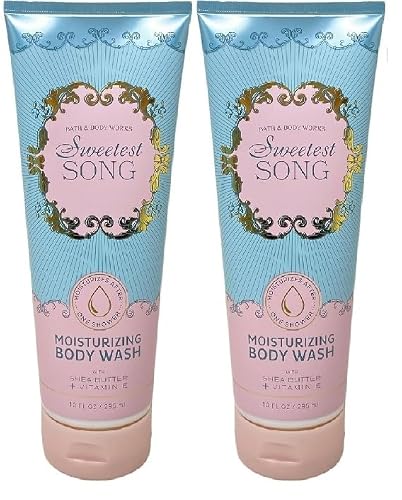 Bath and Body Works Moisturizing Body Wash 10 oz each - Pack of 2 (Sweetest Song)