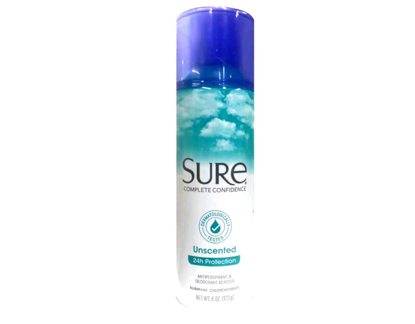 Sure Unscented Aerosol Antiperspirant and Deodorant - 24 Hour Protection for Men and Women - Fast Drying Spray - Pack of 6 Beauty and Personal Care Sure
