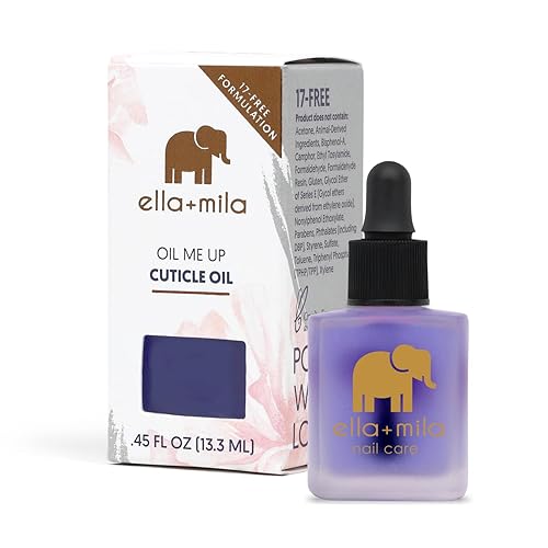 ella+mila Premium Cuticle Oil for Nail Growth - Fingernail Care Treatment with Lavender & Vitamin E - Strengthening Nail Oil for Damaged Fingernails