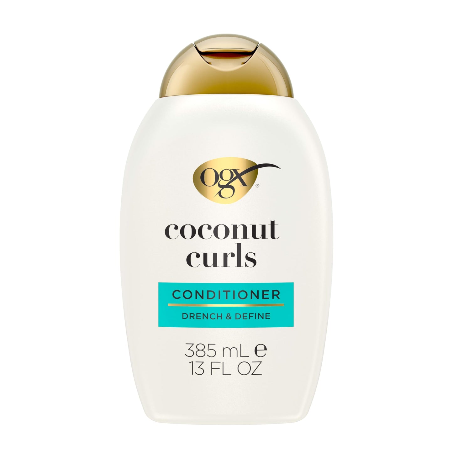 OGX Quenching + Coconut Curls Curl-Defining Conditioner, Nourishing Curly Hair Conditioner with Coconut /Citrus Oil & Honey, Paraben-Free