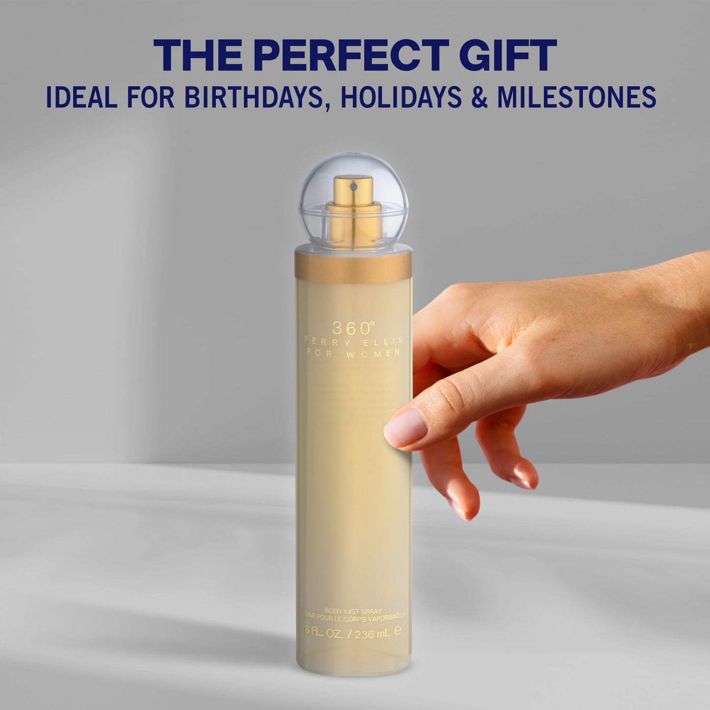 Perry Ellis 360° Body Spray for Women - Fruity, Floral Body Mist, Perfumes for Women, EDT, Long Lasting Fragrance, Eau De Parfum with Fresh Scent - 8