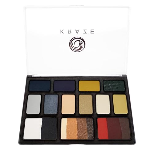 Kraze FX Ultimate Halloween Face Paint Palette, Split Cake Face Body Paint Set, Professional SFX Halloween Makeup Palette, Hypoallergenic Non Toxic