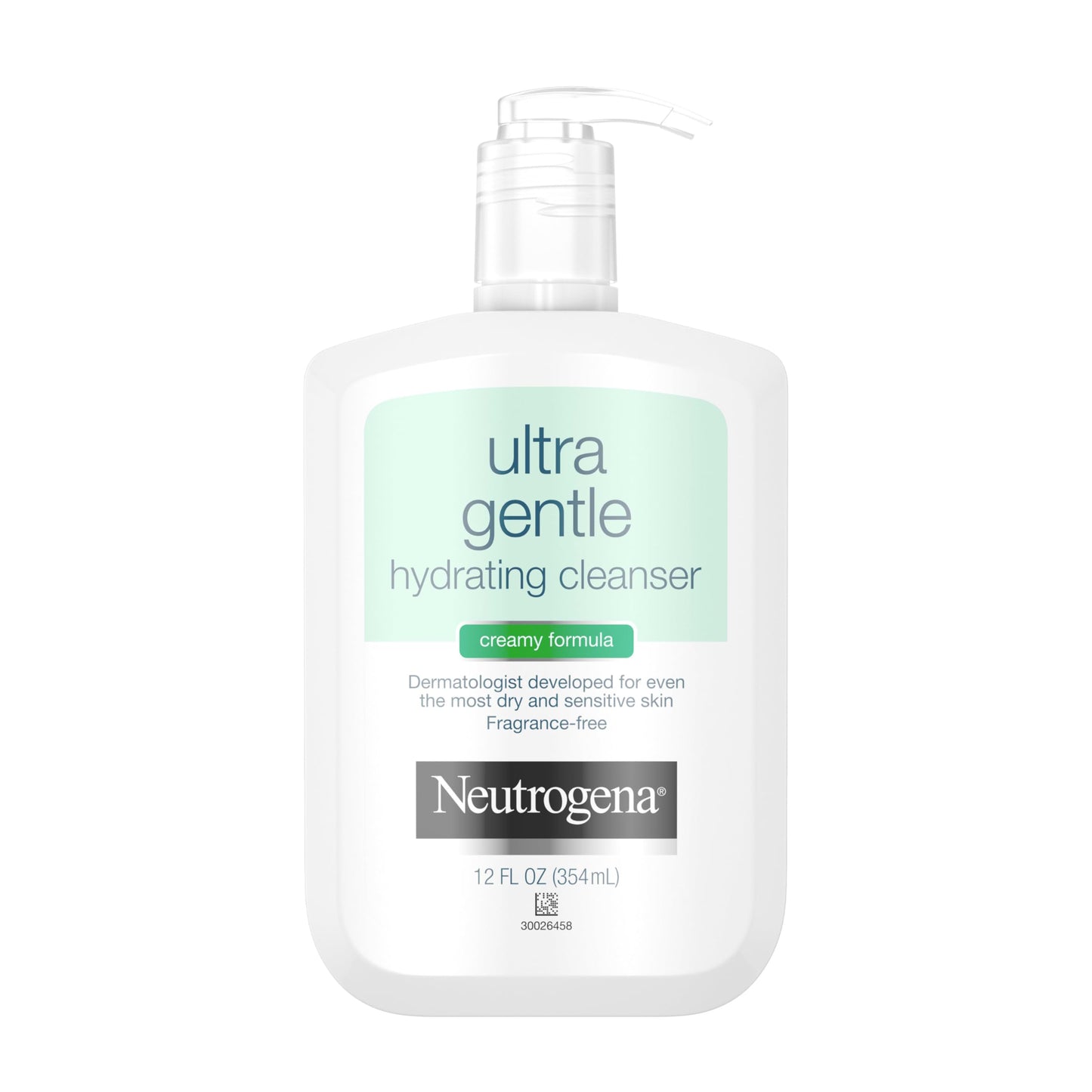 Neutrogena Ultra Gentle Hydrating Facial Cleanser, Non-Foaming Face Wash for Sensitive Skin, Gently Cleanses Face Without Over Drying, Oil, Soap