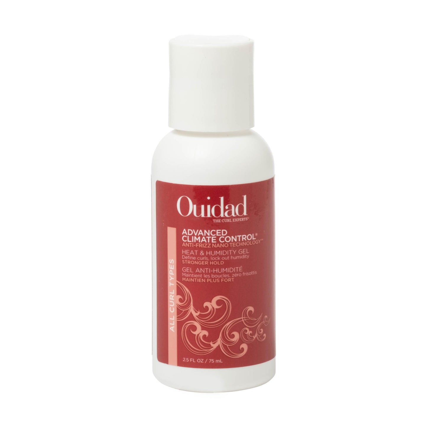 Ouidad Advanced Climate Control Heat & Humidity Stronger Hold Gel Travel Size - 2.5 fl oz, Anti-Frizz Nano Technology, Styling Gel, Prevents Flyaways