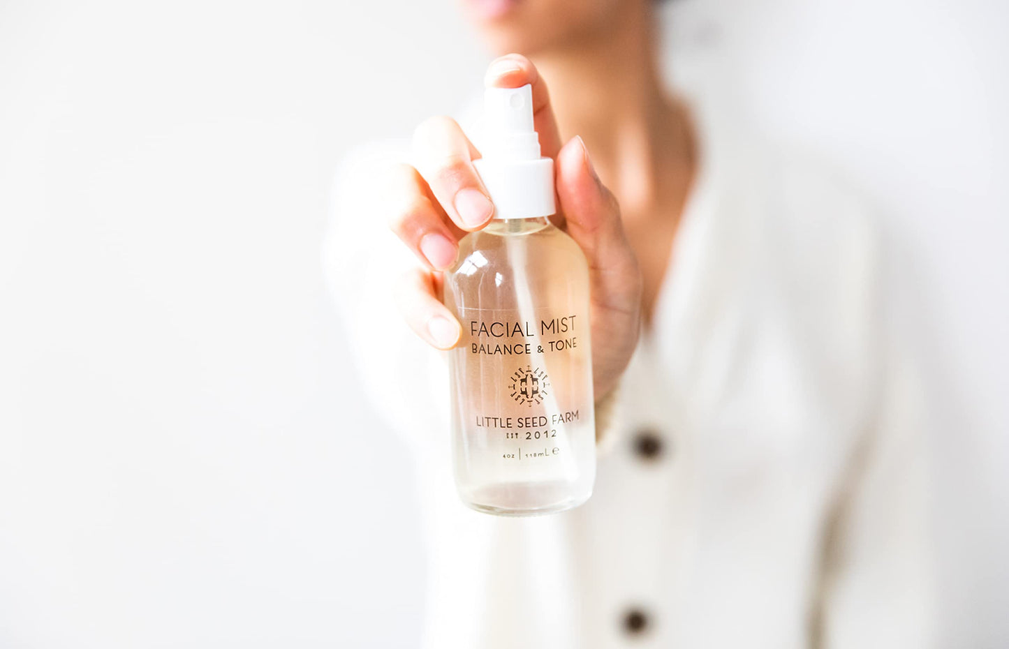 Little Seed Farm Balancing Facial Mist & Toner - Witch Hazel Toner & Pore Minimizer, Net Wt. 4 fl oz | 118ml
