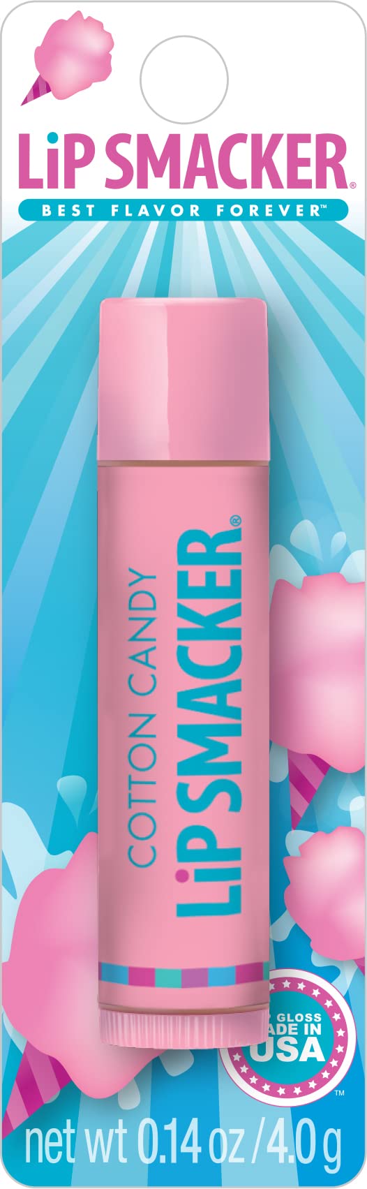 Lip Smacker Lip Gloss, Cotton Candy 0.14 oz (Pack of 2)