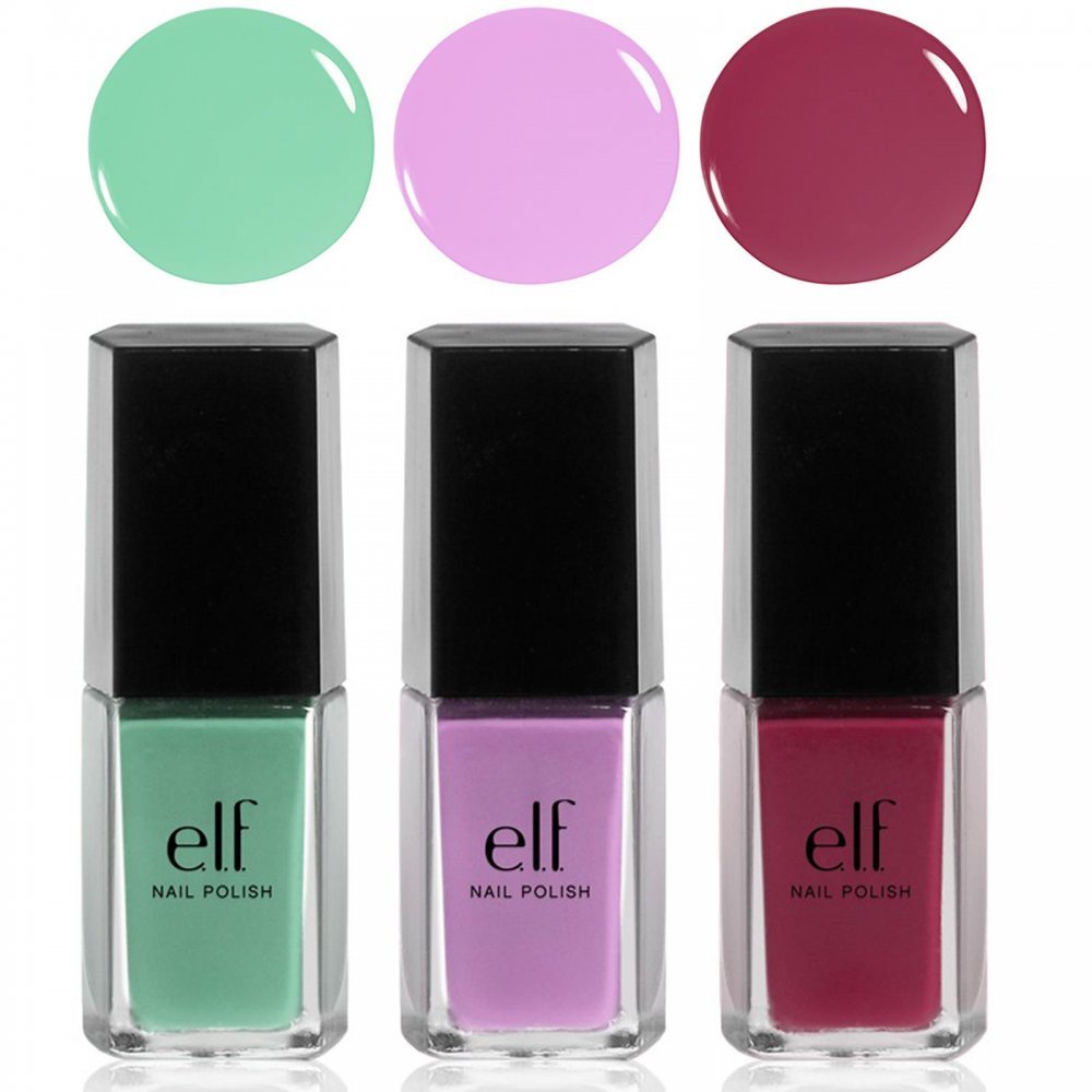 e.l.f. 3 Piece Nail Polish Set, Vacation Trio