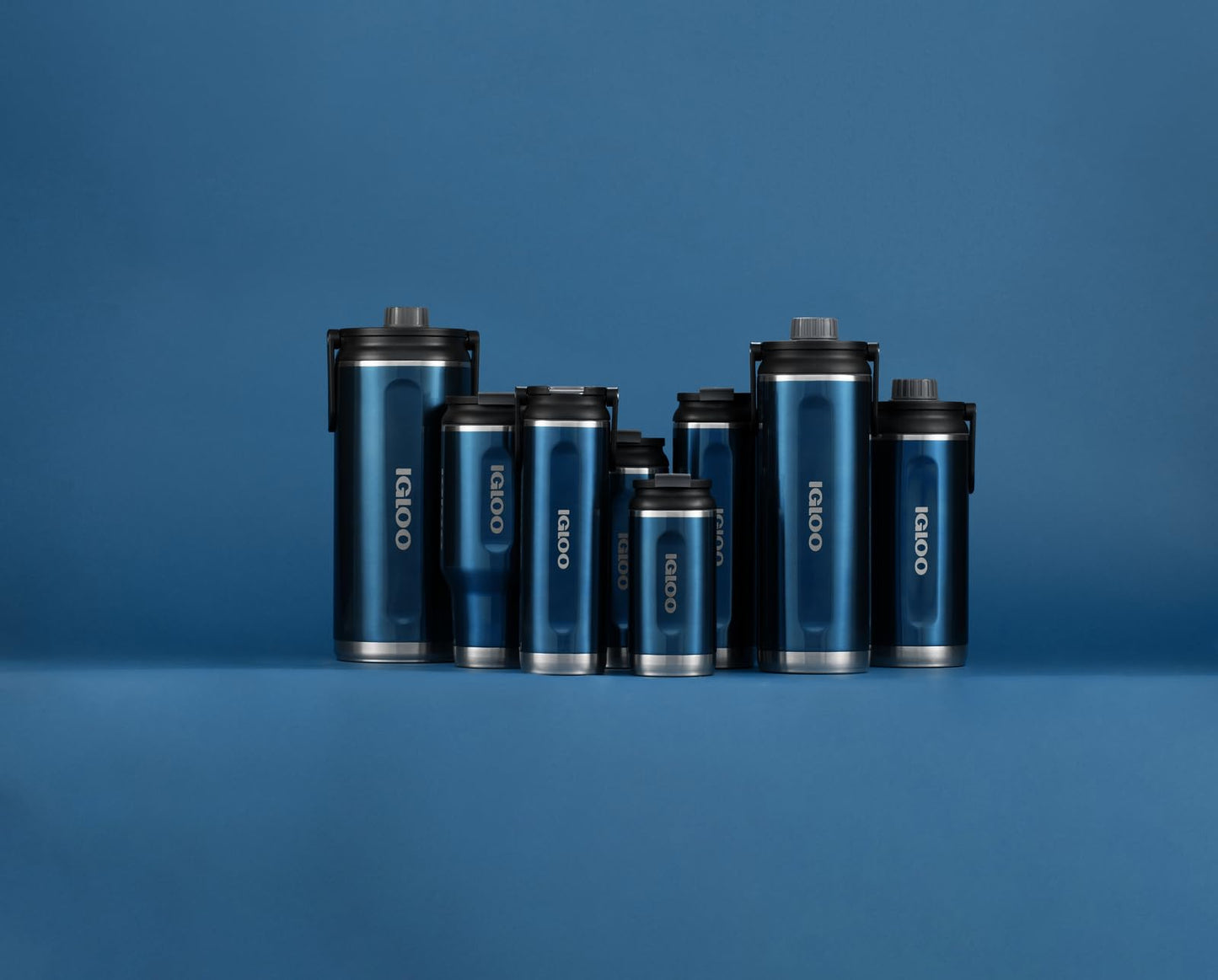 Igloo, 20 OZ Stainless Steel, Sport Sipper Bottle Modern Blue