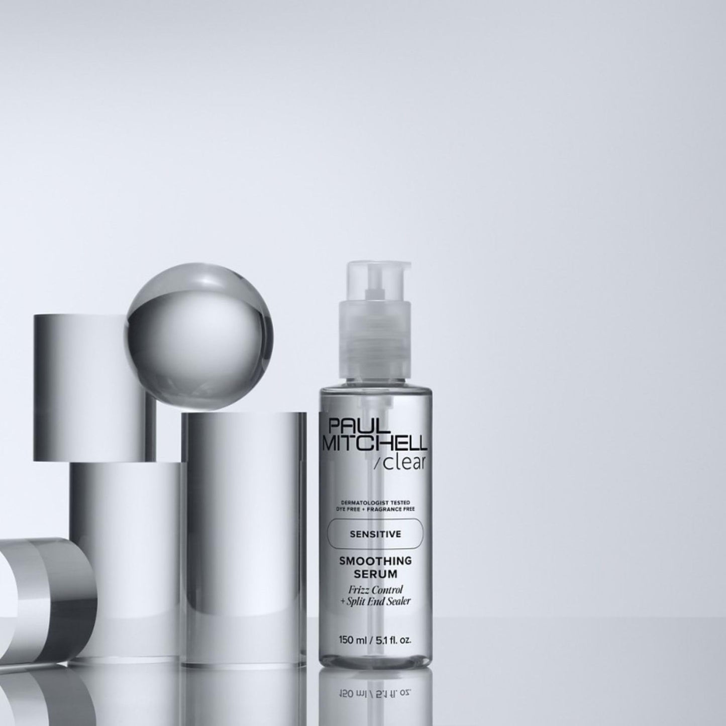 Paul Mitchell Clear Smoothing Serum, Blowout Primer, Fragrance Free, For Sensitive Scalp + Skin, 5.1 fl. oz