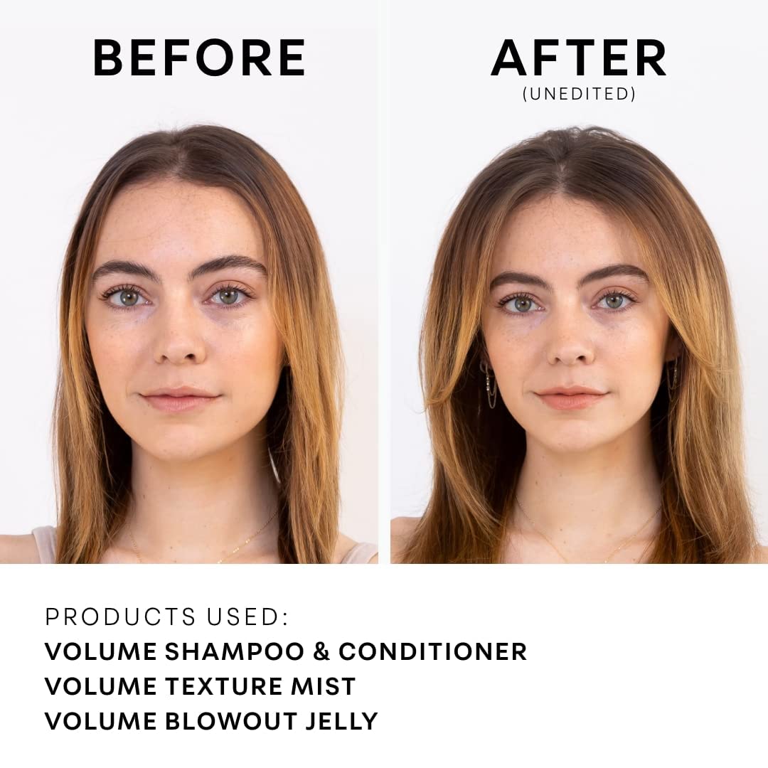 NatureLab.TOKYO Perfect Volume Shampoo & Conditioner : Eco-Friendly Refill Pouch Duo: Hair Volumizer, Build Lift, and Body to Flat, Fine, or Limp Hair