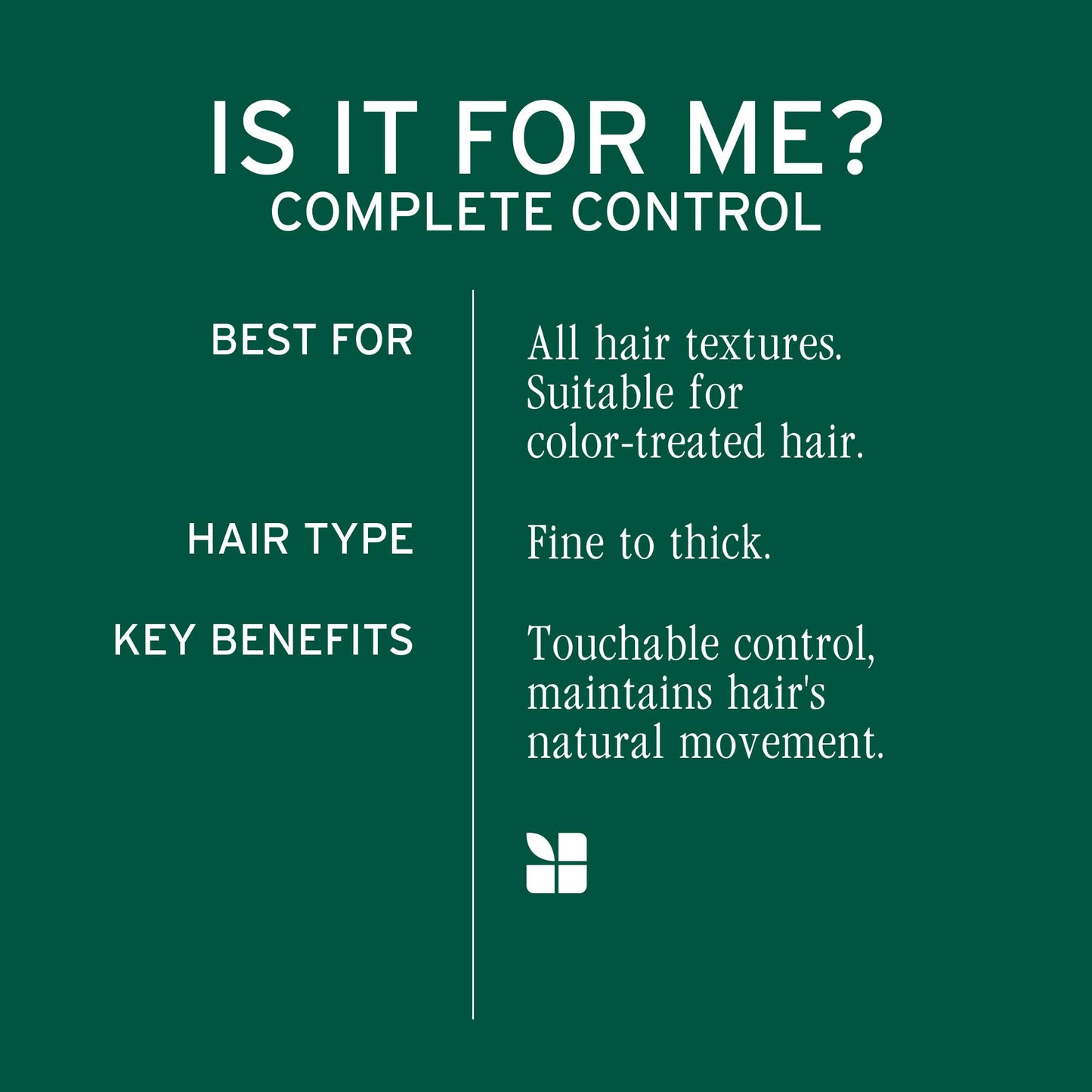 Biolage Complete Control Hairspray - Zero Stickiness, Quick-Drying, Medium-Hold, Control Flyaways, Vegan, Paraben & Silicone-Free, 10 Fl Oz