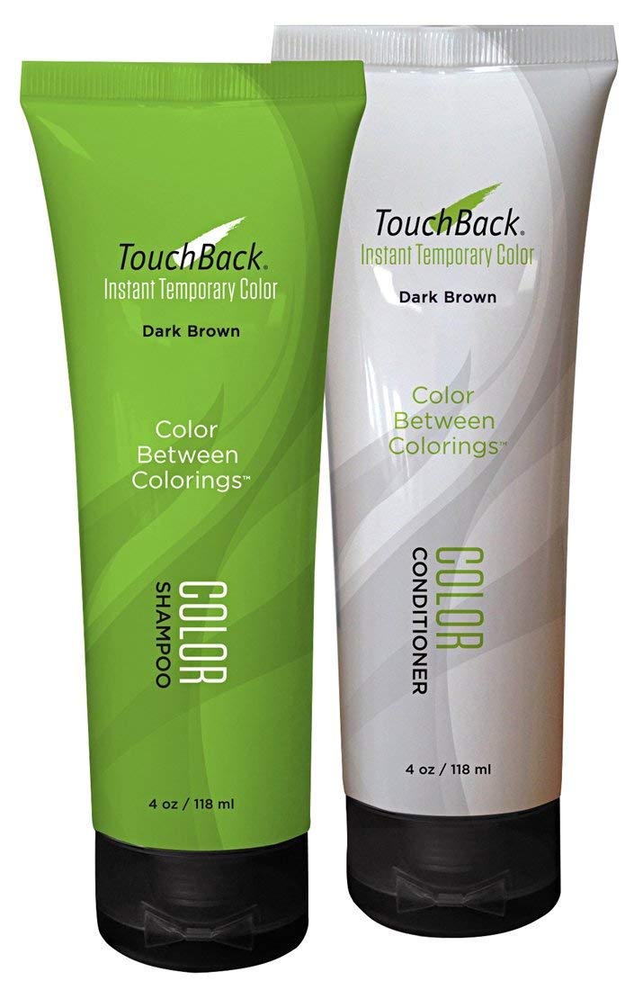 TouchBack Dark Brown Color Shampoo and Conditioner Set