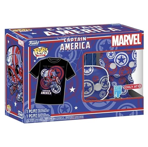 Funko POP! Collector's Box: Captain America Marvel Patriotic Age POP & Tee (Exclusive) XXL