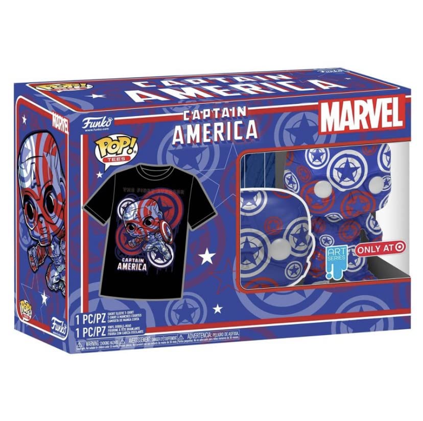Funko POP! Collector's Box: Captain America Marvel Patriotic Age POP & Tee (Exclusive) XXL