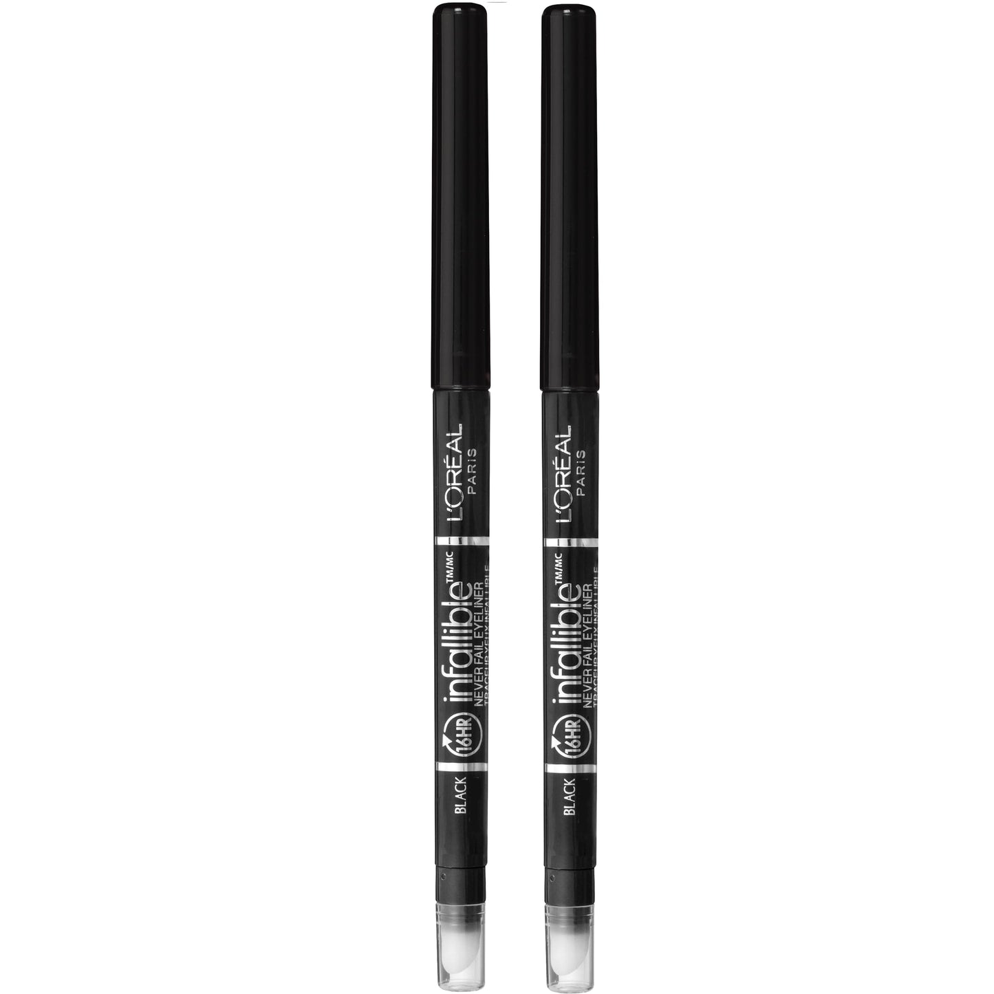 L'Oreal Paris Makeup Infallible Never Fail Original Mechanical Pencil Eyeliner with Built in Sharpener, Black, 0.008 oz., 2 Count Beauty and Personal Care L'Oreal Paris Default Title