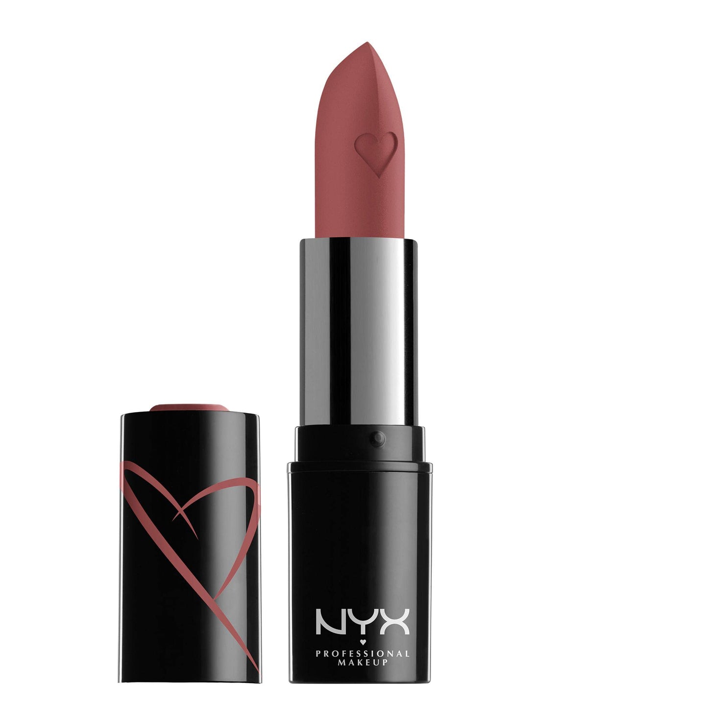NYX PROFESSIONAL MAKEUP Shout Loud Satin Lipstick, Infused With Shea Butter - Chic (Rosey Nude)