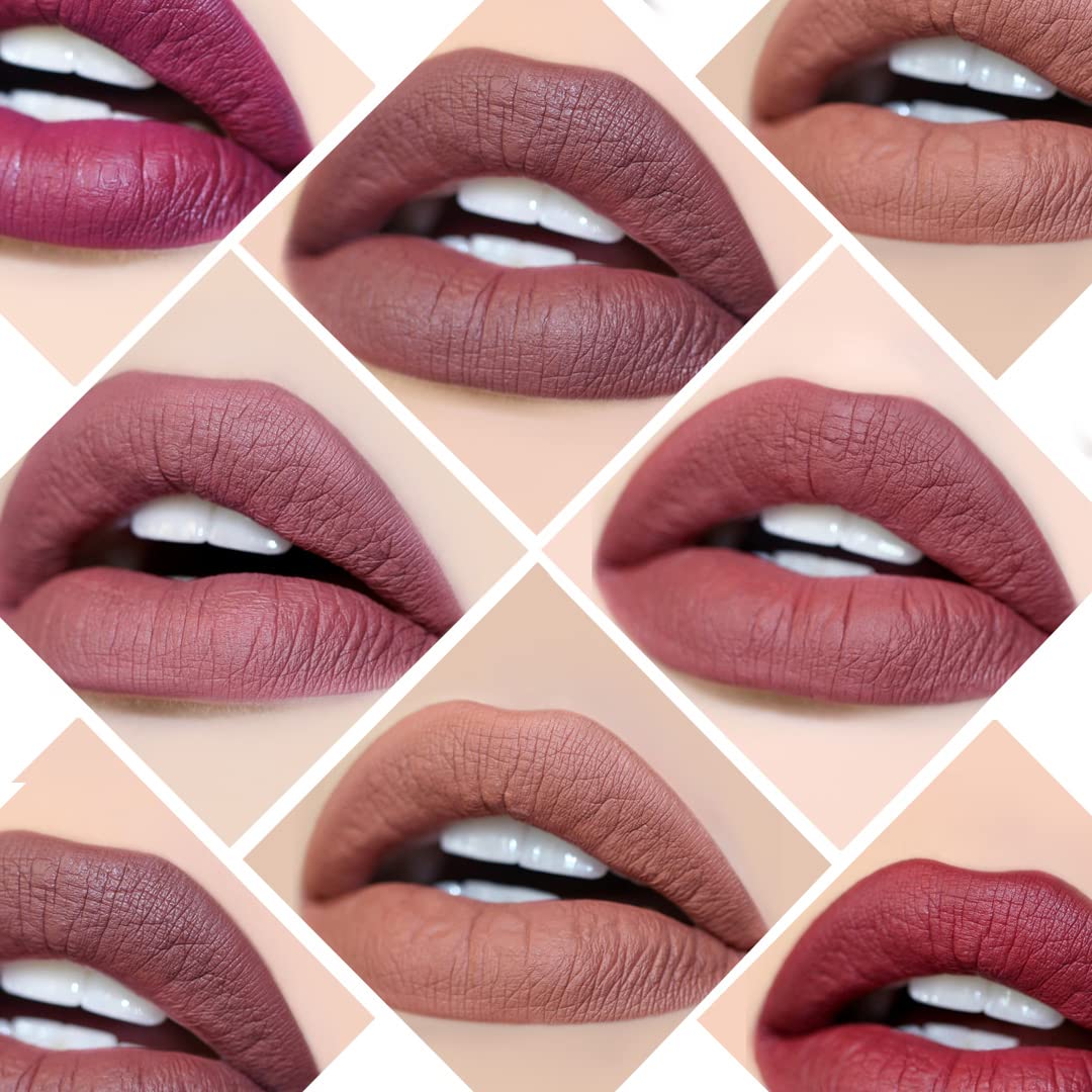 Girlactik Long Lasting Matte Lip Paint Liquid Lipstick in Allure- Long wearing, Smooth Application, Pigmented, Non-Crack Formula, Lightweight, 7.5 ml