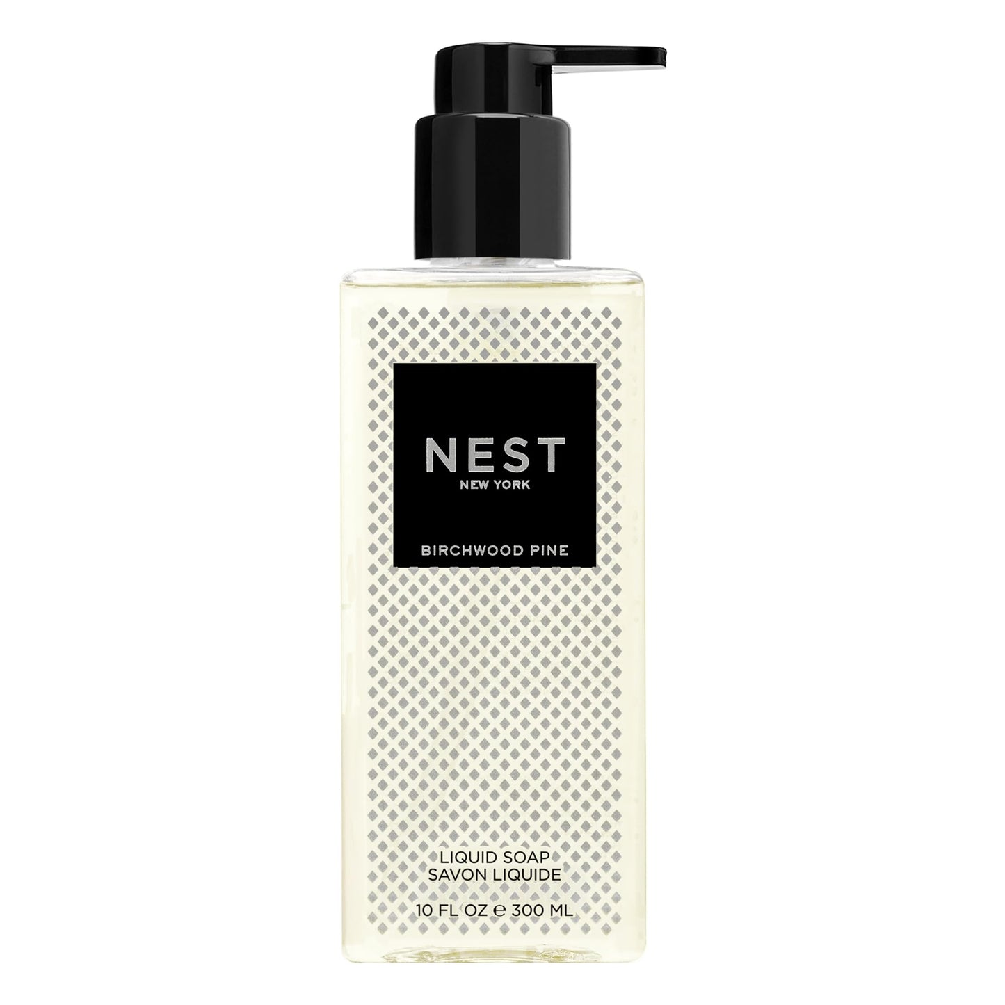 NEST New York Liquid Soap, Birchwood Pine - 10 fl oz - Cleanses & Nourishes Skin - Approx. 300 Pumps Per Bottle - Gluten Free & Cruelty Free