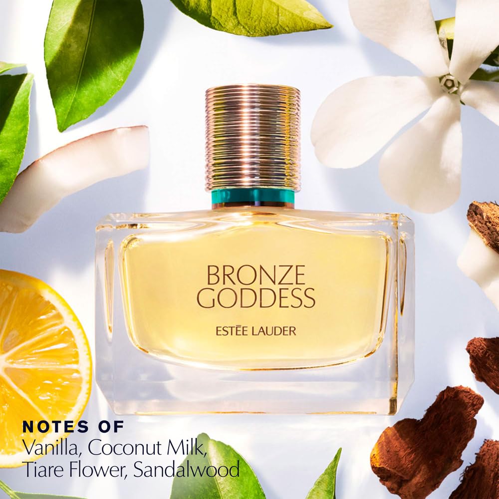 Estée Lauder Bronze Goddess Eau Fraîche Spray with Notes of Tiare Flower, Creamy Coconut, Amber, Sandalwood & Vanilla | Perfumes for Women, 3.4 Fl Oz