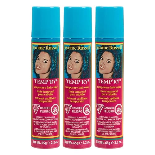 Jerome Russell Temp'Ry Spray-On Auburn Hair Color, 2.2Oz X 3 Pack