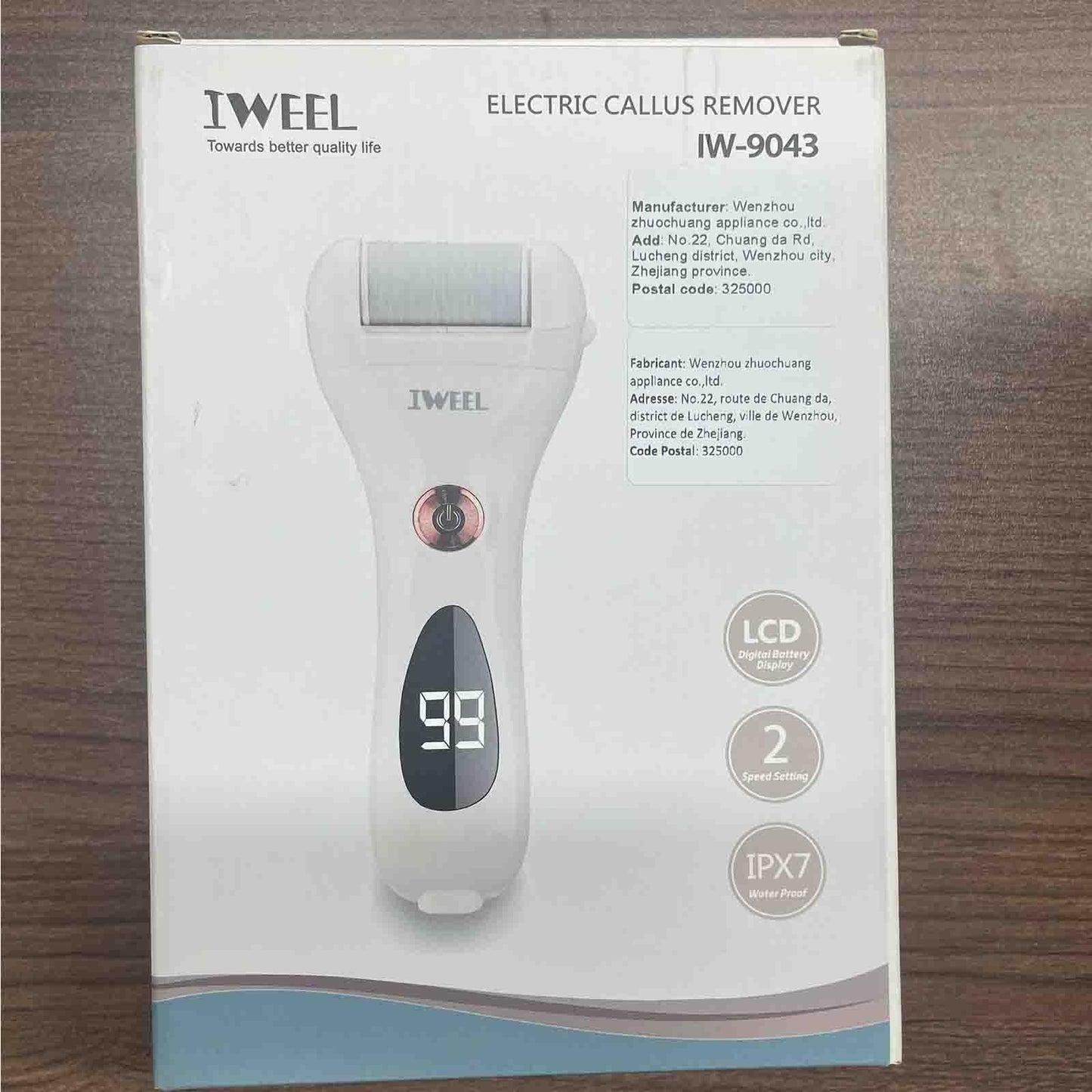 Rechargeable Electric Callus Remover Foot File – Waterproof Pedicure Tool for Cracked Heels, Dead Skin & Smooth, Soft Feet