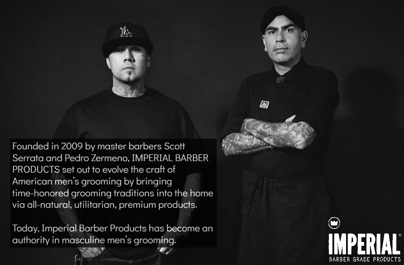 Imperial Barber Grade Products Blacktop Pomade, 6 oz