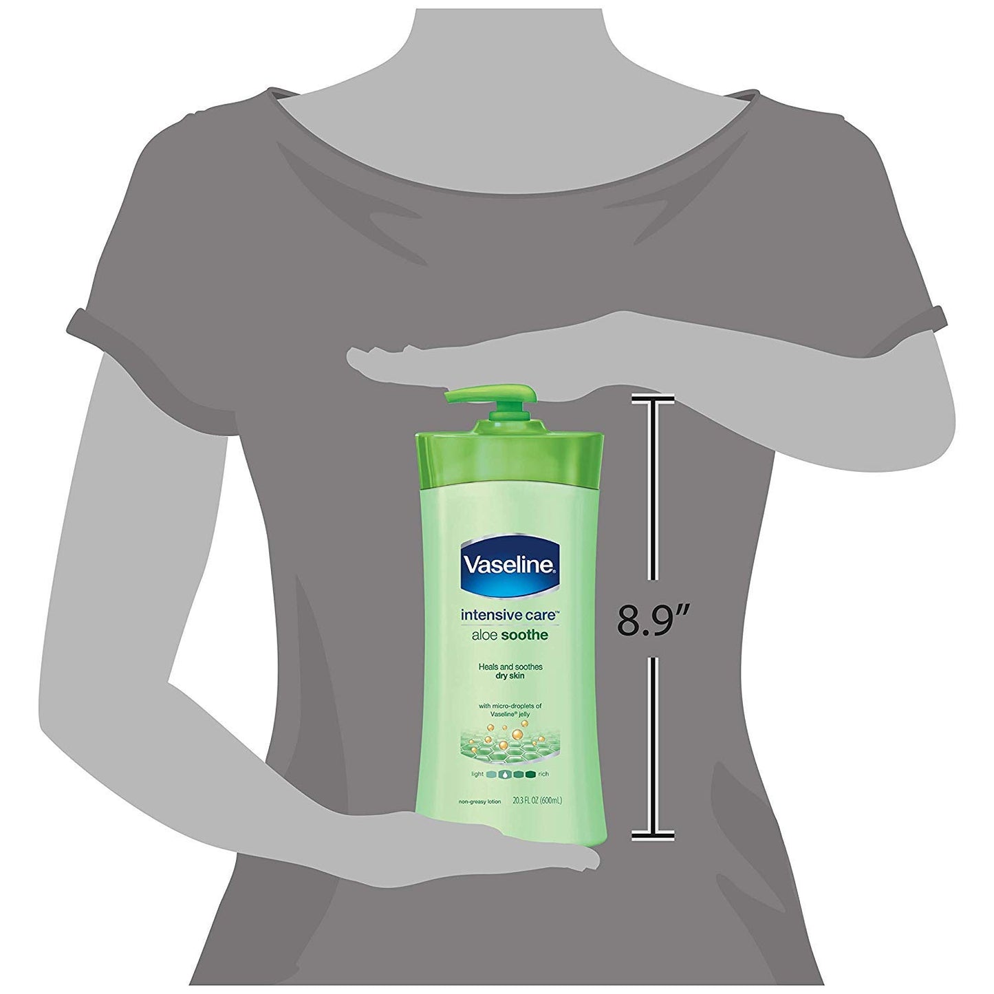 Vaseline Intensive Care Aloe Soothe Lotion 20.3 Oz (pack of 2)