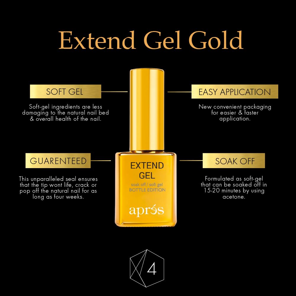 APRÉS Apres Gel-X Essentials - Extend Gel, pH Bonder, Acid-Free Gel Primer, Curved Nail File 100/180 Grit, Nail Buffer Beauty & Personal Care APRÉS