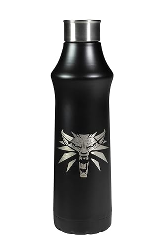 Dark Horse Deluxe The Witcher 3: Wild Hunt Metal Water Bottle, Black