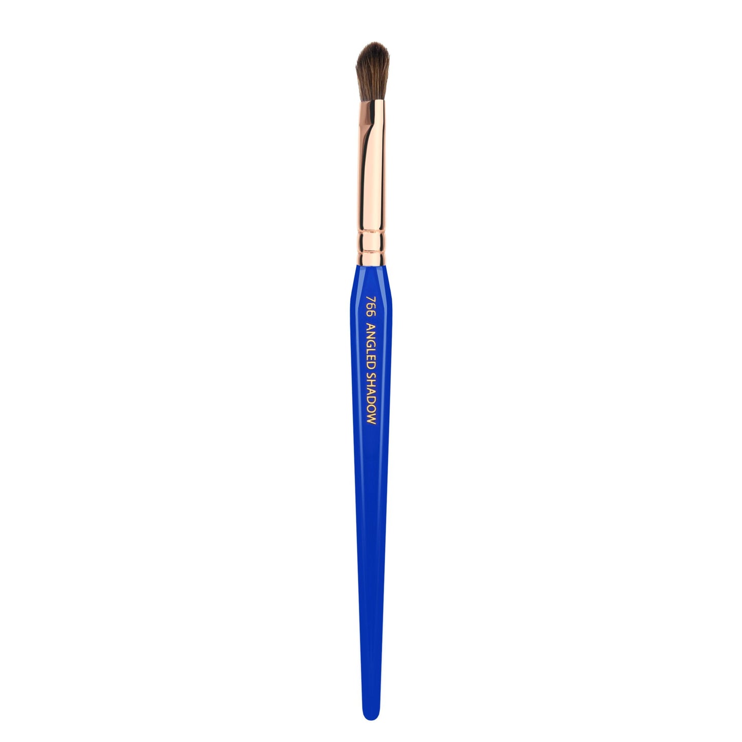 Bdellium Tools Professional Makeup Brush - Golden Triangle 766 Angled Shadow - With All Vegan and Soft Synthetic Fibers, For Applying Eyeshadow (Blue