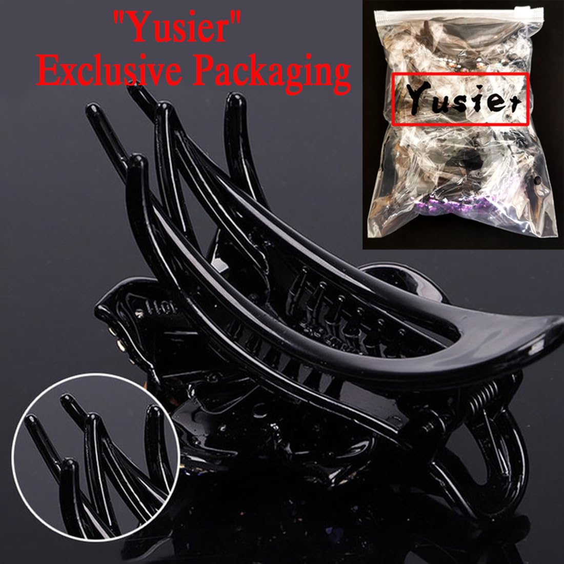 Yusier 4pcs Sparkling Rhinestone Duckbill Clips Decorative Hair Clips for Fine Hair Bling Crystal Prom Barrettes Diamond Hair Clips with Flower Hair