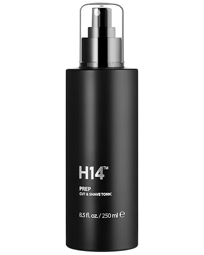 H14 PREP Cut & Shave Tonic for Men - Pre-Shave & Haircut Spray with Panthenol & Glycerin, 8.5 fl oz / 250 ml - Soothes Skin & Reduces Razor Burn