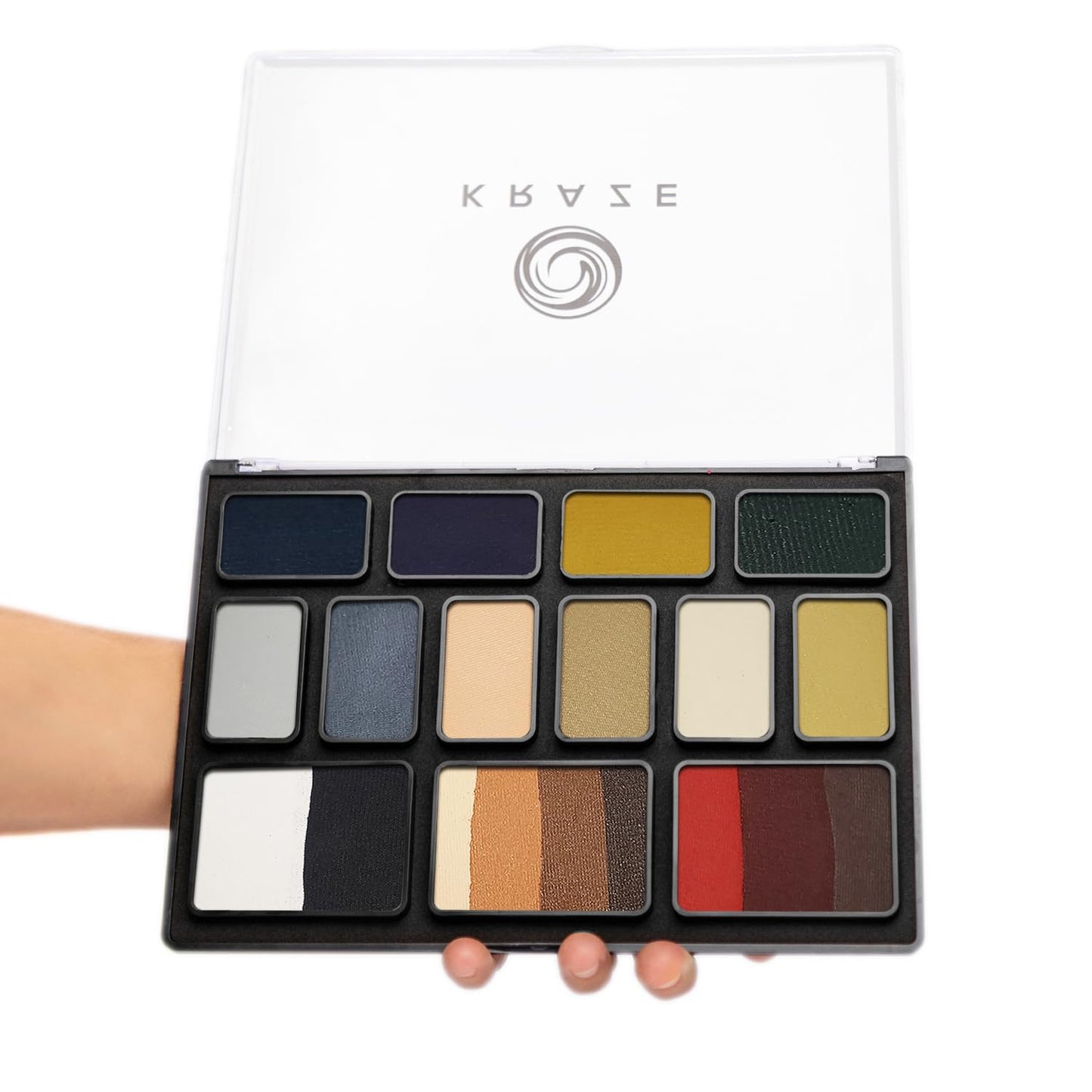 Kraze FX Ultimate Halloween Face Paint Palette, Split Cake Face Body Paint Set, Professional SFX Halloween Makeup Palette, Hypoallergenic Non Toxic