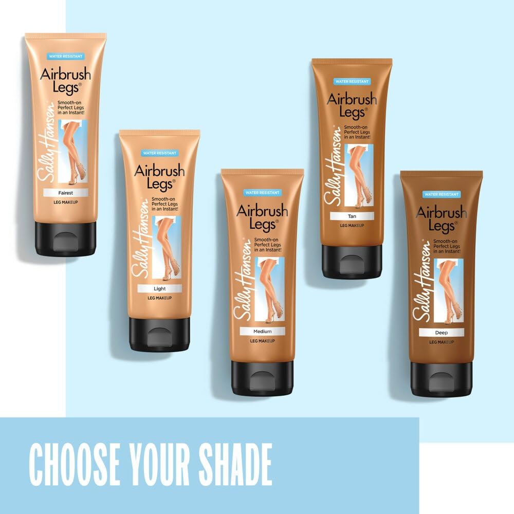 Sally Hansen Airbrush Legs®, Leg Makeup, Medium, Easy Application, Flawless Looking Legs, Water Resistant, Transfer Proof Lotion Beauty and Personal Care Sally Hansen