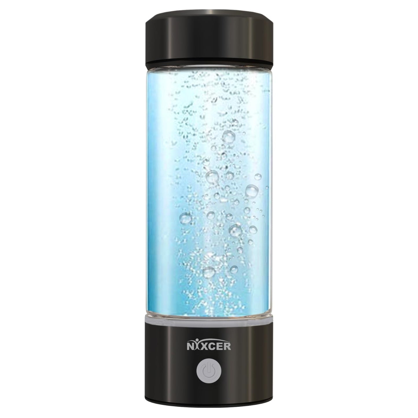 Nixcer Hydrogen Water Bottle Generator - 3 Min SPE PEM Tech, 2025 Model, 420ML Portable Hydro Water Bottle Machine for Travel, Wellness & Recovery