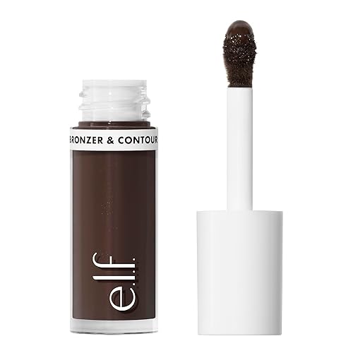 e.l.f. Camo Liquid Bronzer & Contour, Silky Highly Pigmented Formula, Creates a Long-Lasting Bronzed Glow & Natural Look, Vegan & Cruelty-Free, 10.5