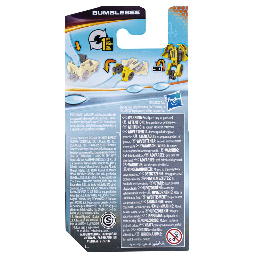 Transformers EarthSpark 6cm Tacticon Bumblebee Figure Robot Toy for Kids Age 6+