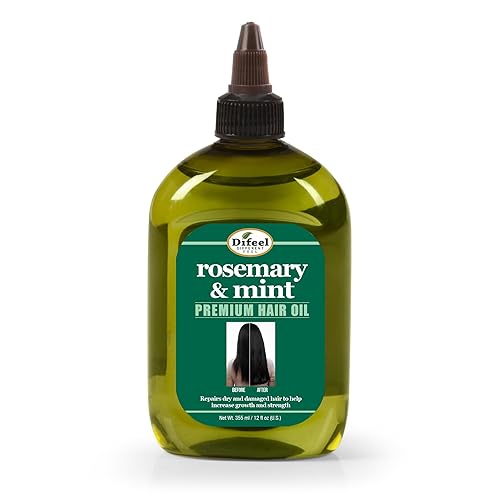 Difeel Rosemary and Mint Premium Hair Oil with Biotin - LARGE 12 oz. - Natural Rosemary Oil for Hair Growth & Biotin