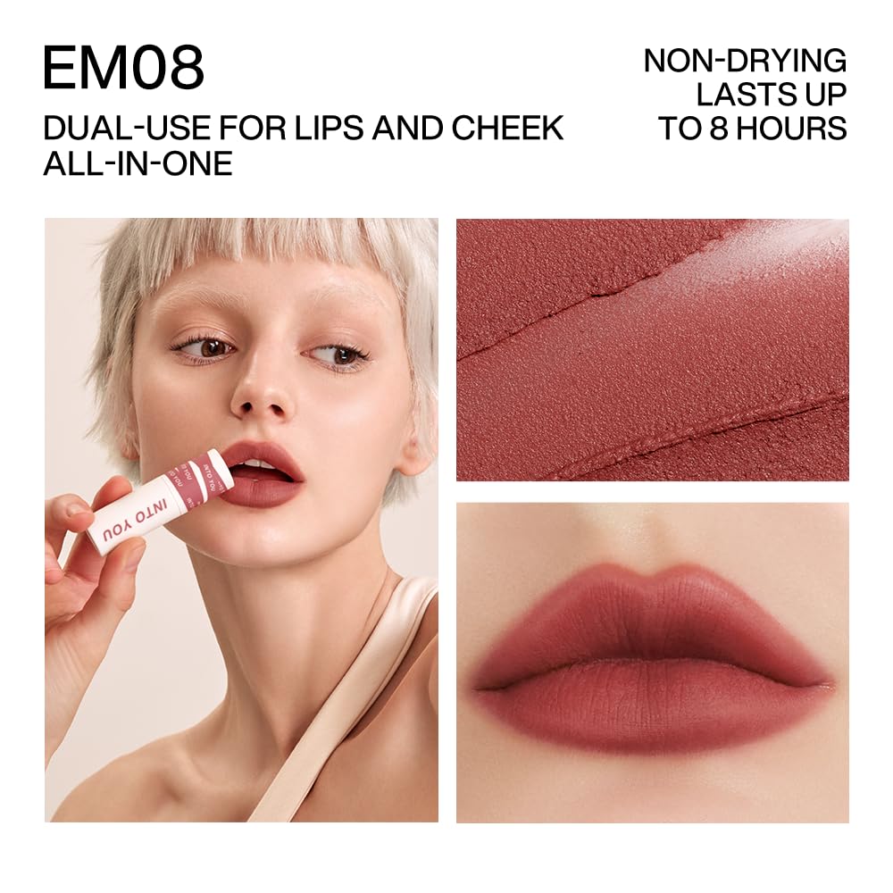 INTO YOU Matte Lipstick, Super Stay Lipcolor for Women, Waterproof, Long Lasting Lip Stain, High Impact Lip Clay with Lightweight Lip Mud Texture