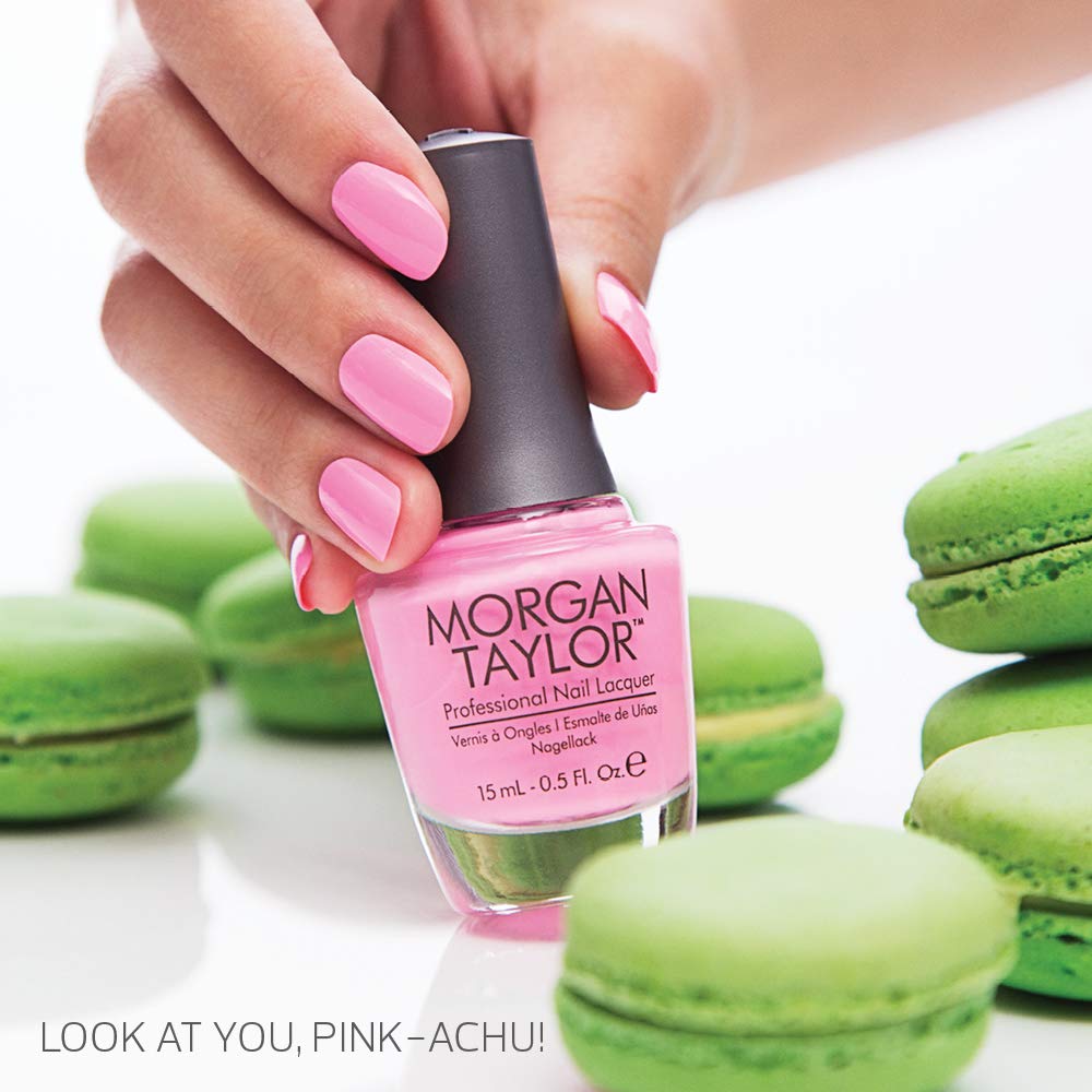 Morgan Taylor Nail Lacquer (Look At You, Pink-achu!) Hot Pink Professional Lacquer, Vibrant, Chip-Resistant, Fast-Drying, Long-Lasting, High-Shine Beauty & Personal Care Morgan Taylor