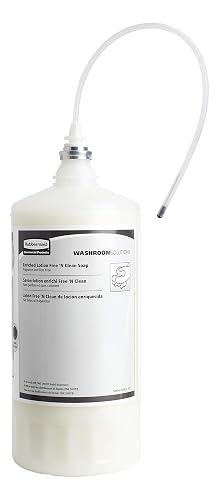 Rubbermaid Commercial Products OneShot Dye & Fragrance Free Lotion Hand Soap Refill, 1600mL, Compatible with RCP's Touchless OneShot Lotion