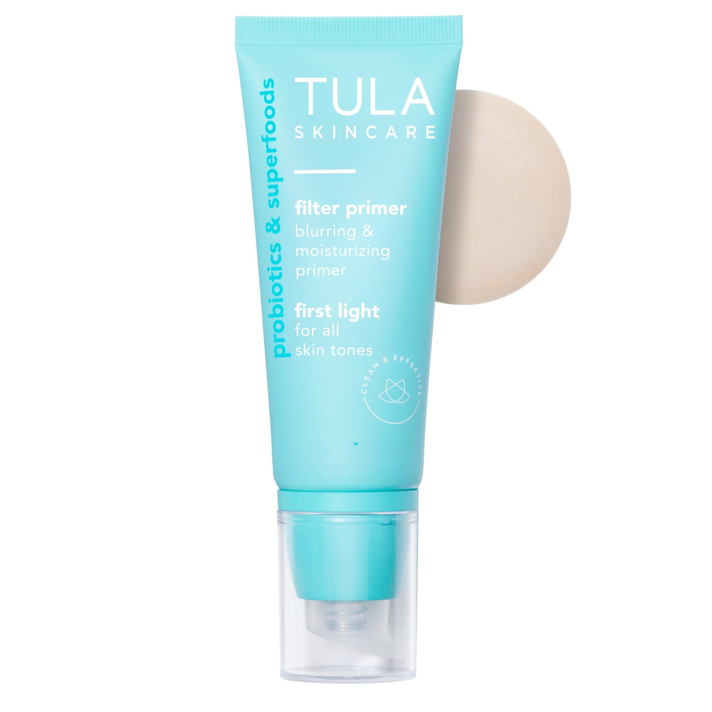 TULA Skin Care Face Filter Blurring and Moisturizing Primer - First Light, Evens the Appearance of Skin Tone & Redness, Hydrates & Improves Makeup