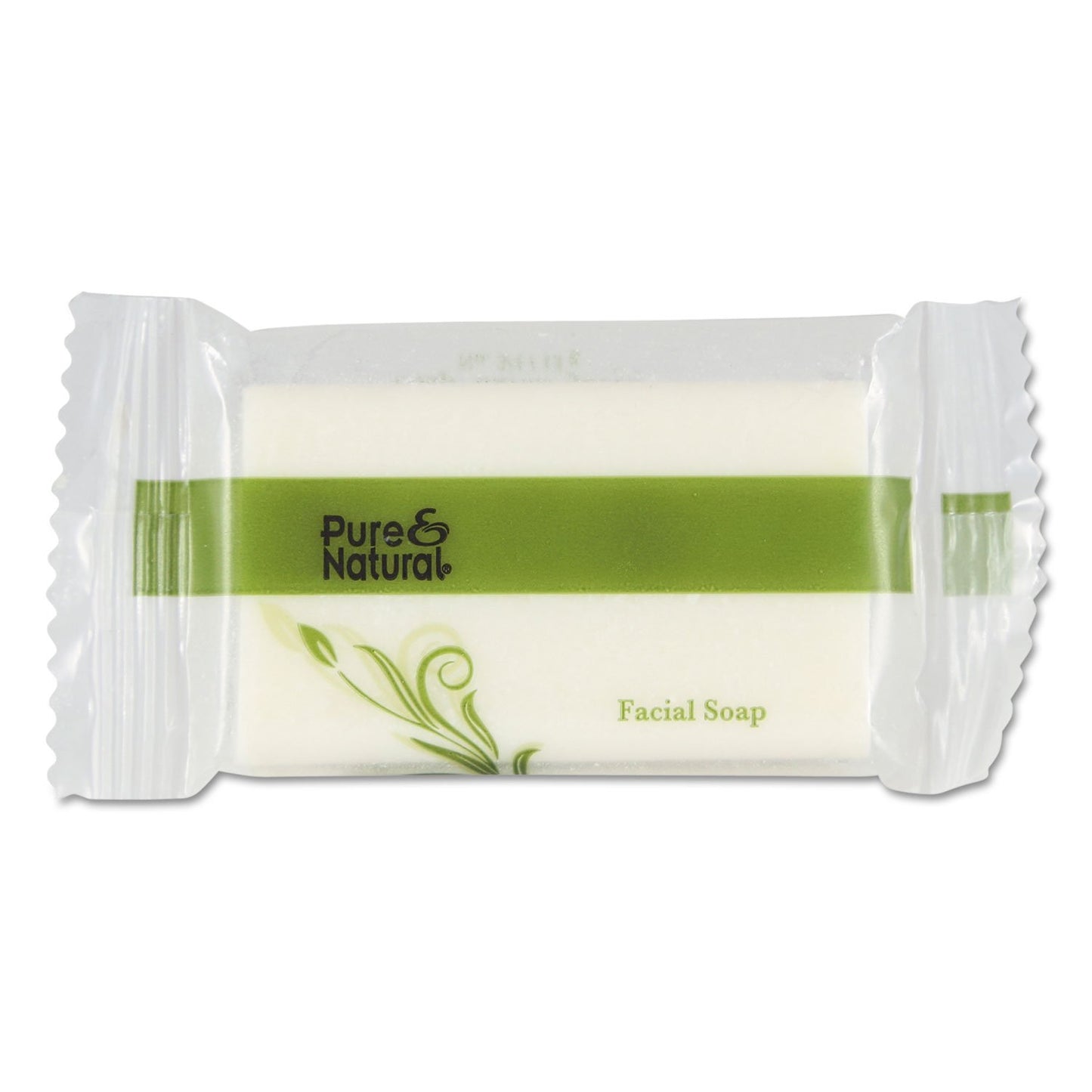 Pure & Natural 500075 Body & Facial Soap .75 oz Fresh Scent White 1000/Carton