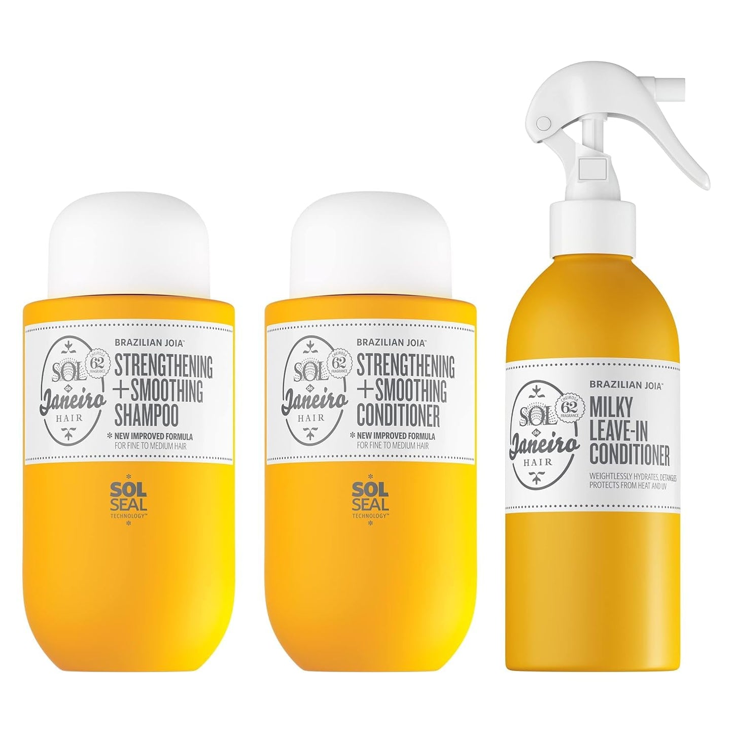 Sol de Janeiro Hair Repair Set Brazilian Joia Shampoo, Conditioner, Leave-In Conditioner Spray