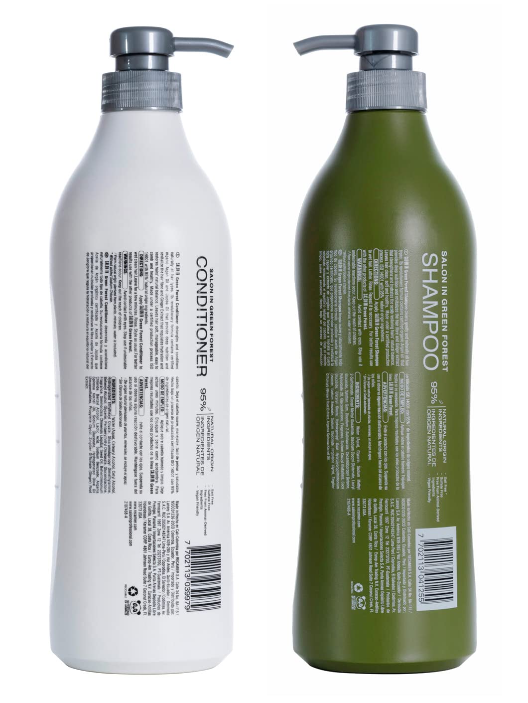 Recamier Professional Salon In Hair Care Treatment Set Repairing Shampoo and Conditioner 33.8 OZ, 20.2 Ounce
