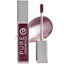 Pure Illumination Light-Up Lip Gloss with LED-Lit Applicator Brush + Side Mirror, Non-Sticky, Moisturizing Hydrating Lip Glosses with Lanolin, Jojoba