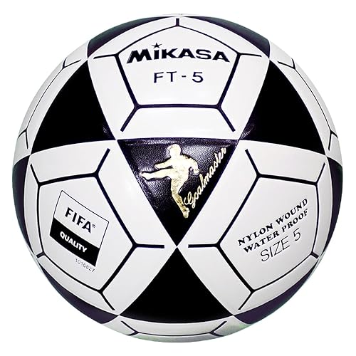 Mikasa FT5 Goal Master Soccer Ball, Black/White, Size 5