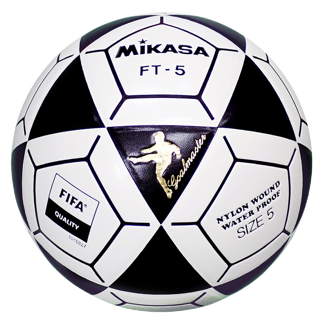 Mikasa FT5 Goal Master Soccer Ball, Black/White, Size 5