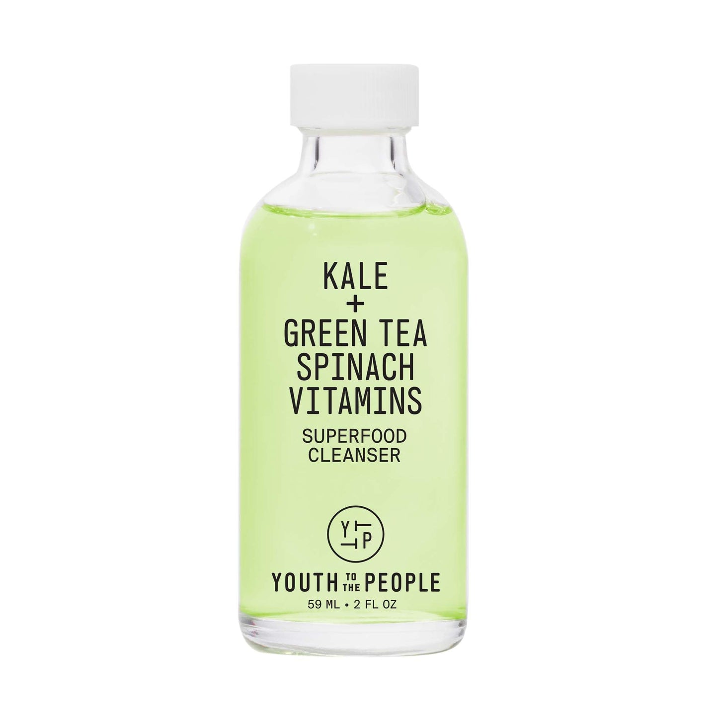 Youth To The People Superfood Facial Cleanser Travel - Kale + Green Tea Daily Face Wash, Gentle Makeup Remover, with Soothing Antioxidants for Glowing