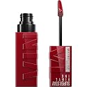 Maybelline Super Stay Vinyl Ink Longwear No-Budge Liquid Lipcolor Makeup, Highly Pigmented Color and Instant Shine, Lippy, Cranberry Red Lipstick,